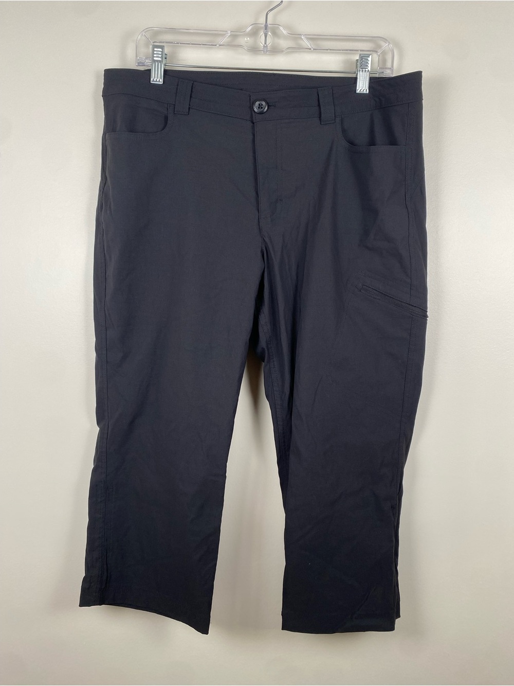Eddie Bauer Women's Black Hiking Capri Pants size 14